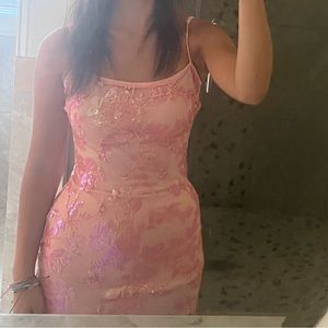Lucy in the sky pink dress worn three times still in new condition!